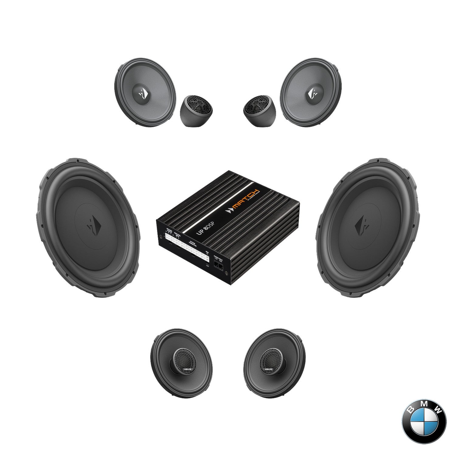 BMW HiFi S0676 G Gen RAM - Speaker & Subwoofer DSP Amplified Package | HELIX Ci3 / Ci5