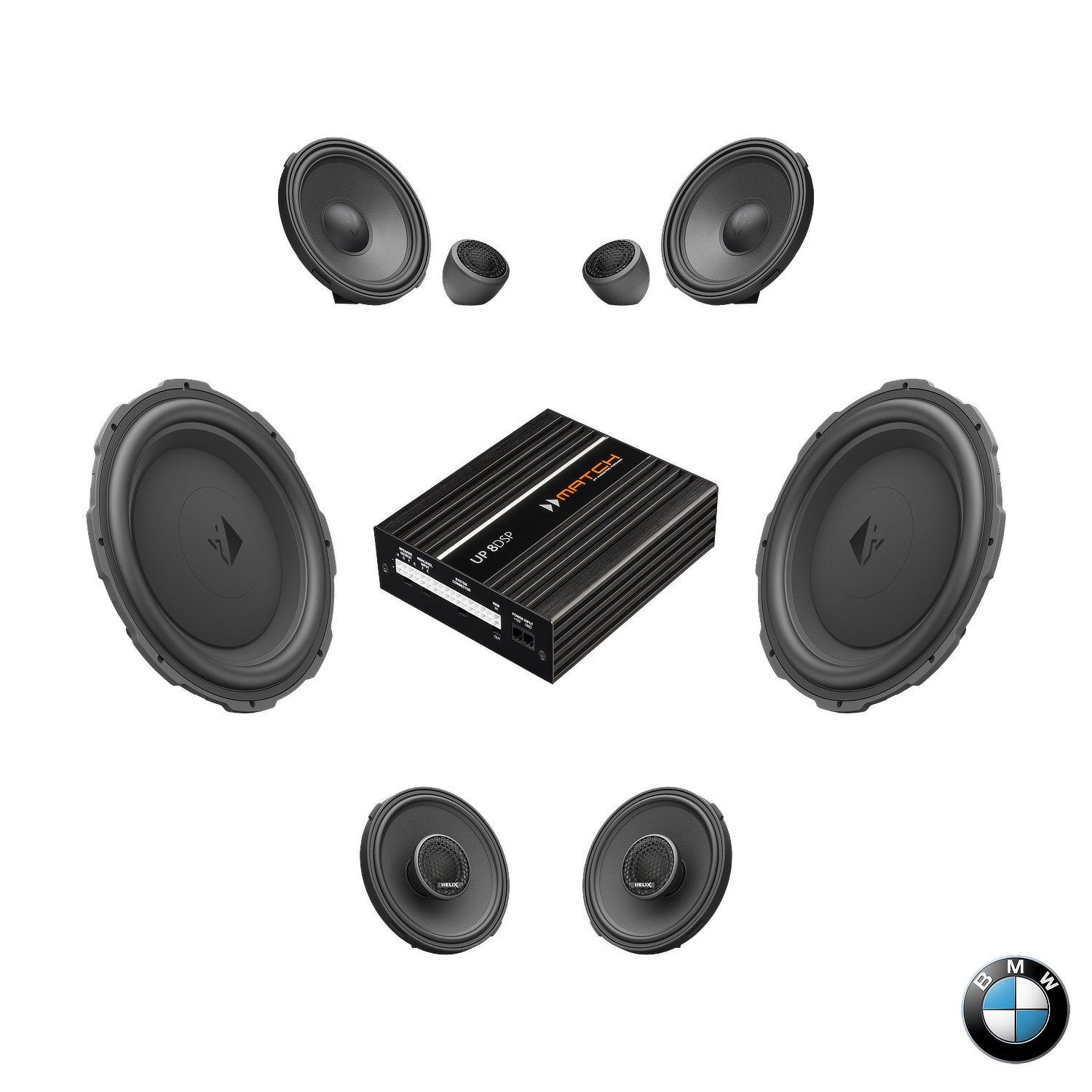 BMW HiFi S0676 G Gen RAM - Speaker & Subwoofer DSP Amplified Package | HELIX Ci7 / Ci3 / Ci5