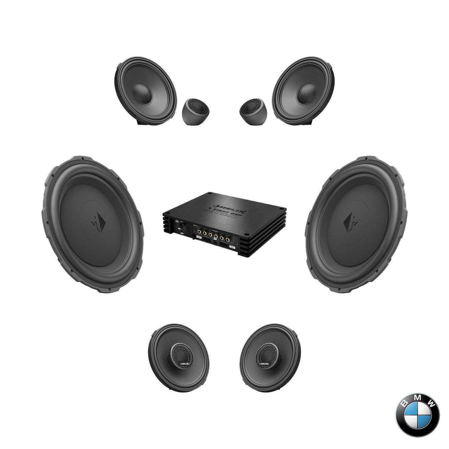 BMW HiFi S0676 G Gen RAM - Speaker & Subwoofer DSP Amplified Package 2 | HELIX Ci7 / Ci3 / Ci5