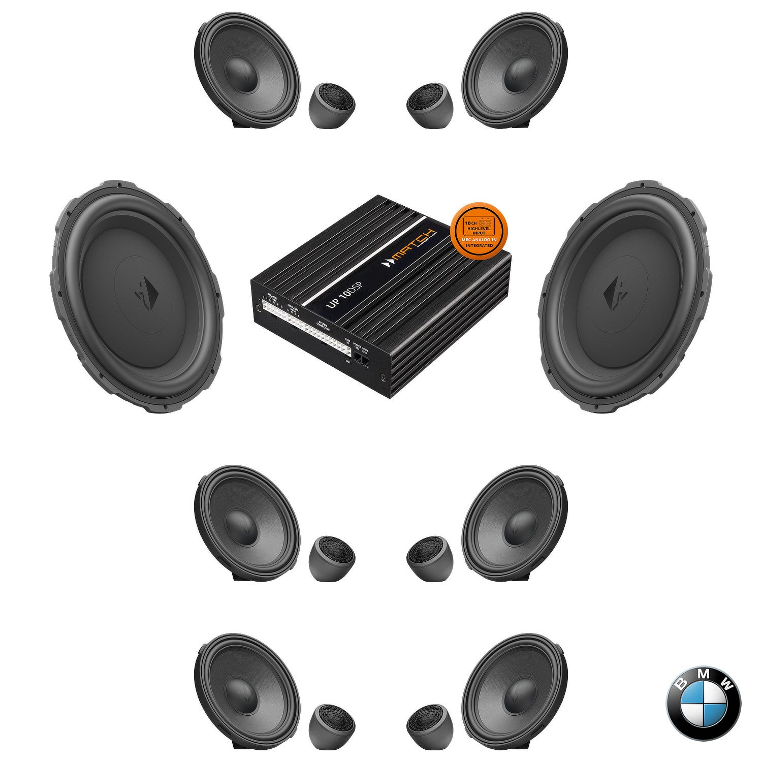 BMW Harman Kardon S0688 G Gen RAM - Speaker & Subwoofer DSP Amplified Package | HELIX Ci7 / Ci5