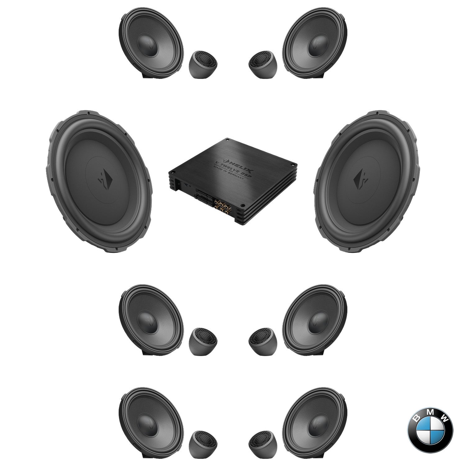 BMW Harman Kardon S0688 G Gen RAM - Speaker & Subwoofer DSP Amplified Package 2 | HELIX Ci7 / Ci5
