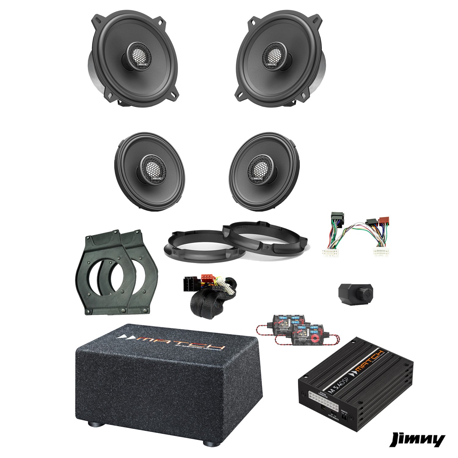 Suzuki Jimny - Speaker & Subwoofer Amplified Package | MATCH M 5.4DSP / HELIX Ci3