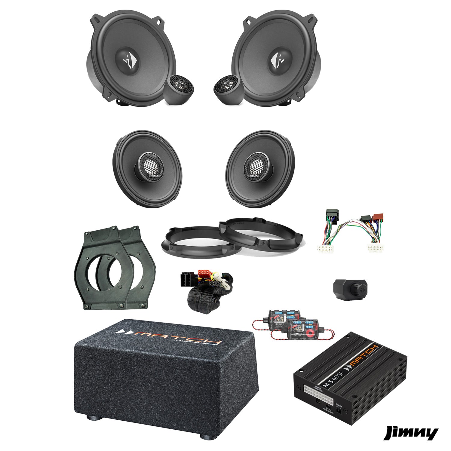 Suzuki Jimny - Speaker & Subwoofer Amplified Package 2 | MATCH M 5.4DSP / HELIX Ci3