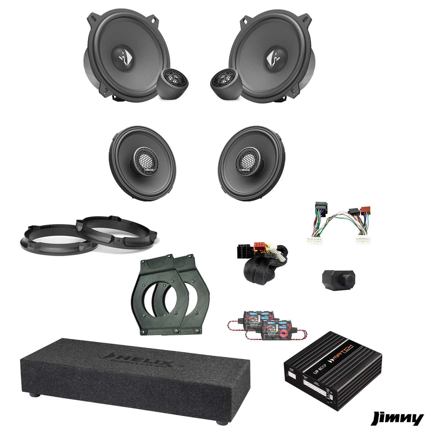 Suzuki Jimny - Speaker & Subwoofer Amplified Package 2 | MATCH UP 6DSP / HELIX Ci3