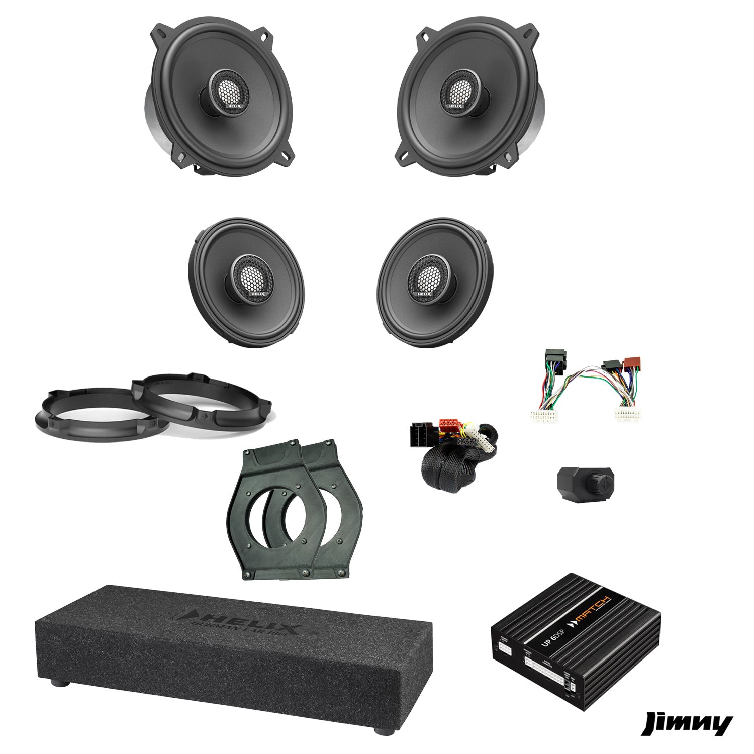 Suzuki Jimny - Speaker & Subwoofer Amplified Package | MATCH UP 6DSP / HELIX Ci3