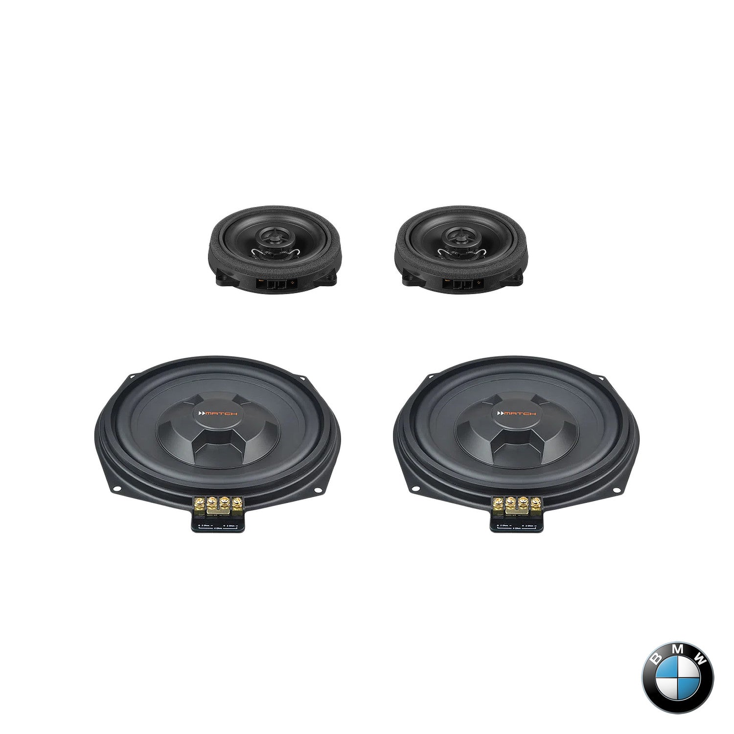BMW Basic Sound F/G Gen - Front Speaker & Subwoofer Upgrade Package | MATCH UP PnP