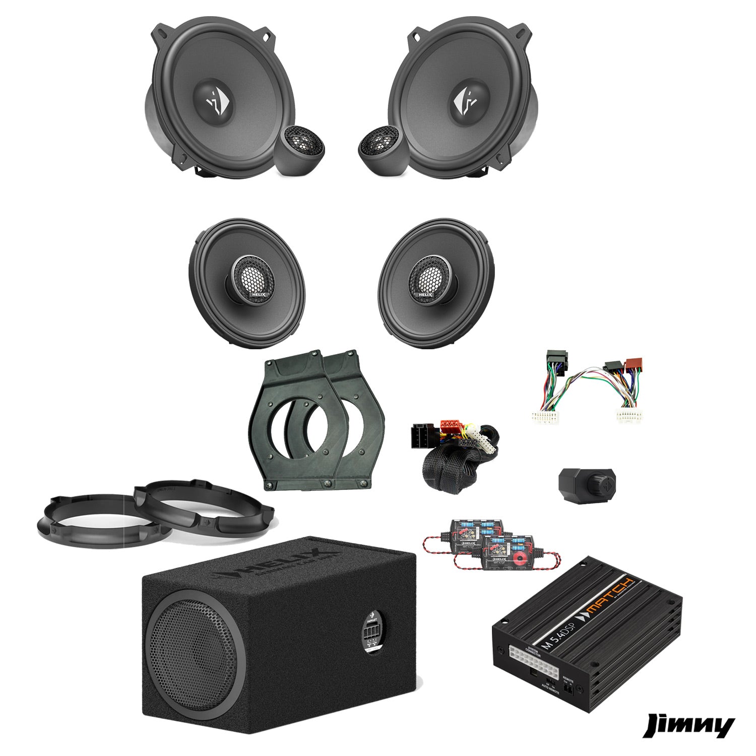 Suzuki Jimny - Speaker & Subwoofer Amplified Package 3 | MATCH M 5.4DSP / HELIX Ci3