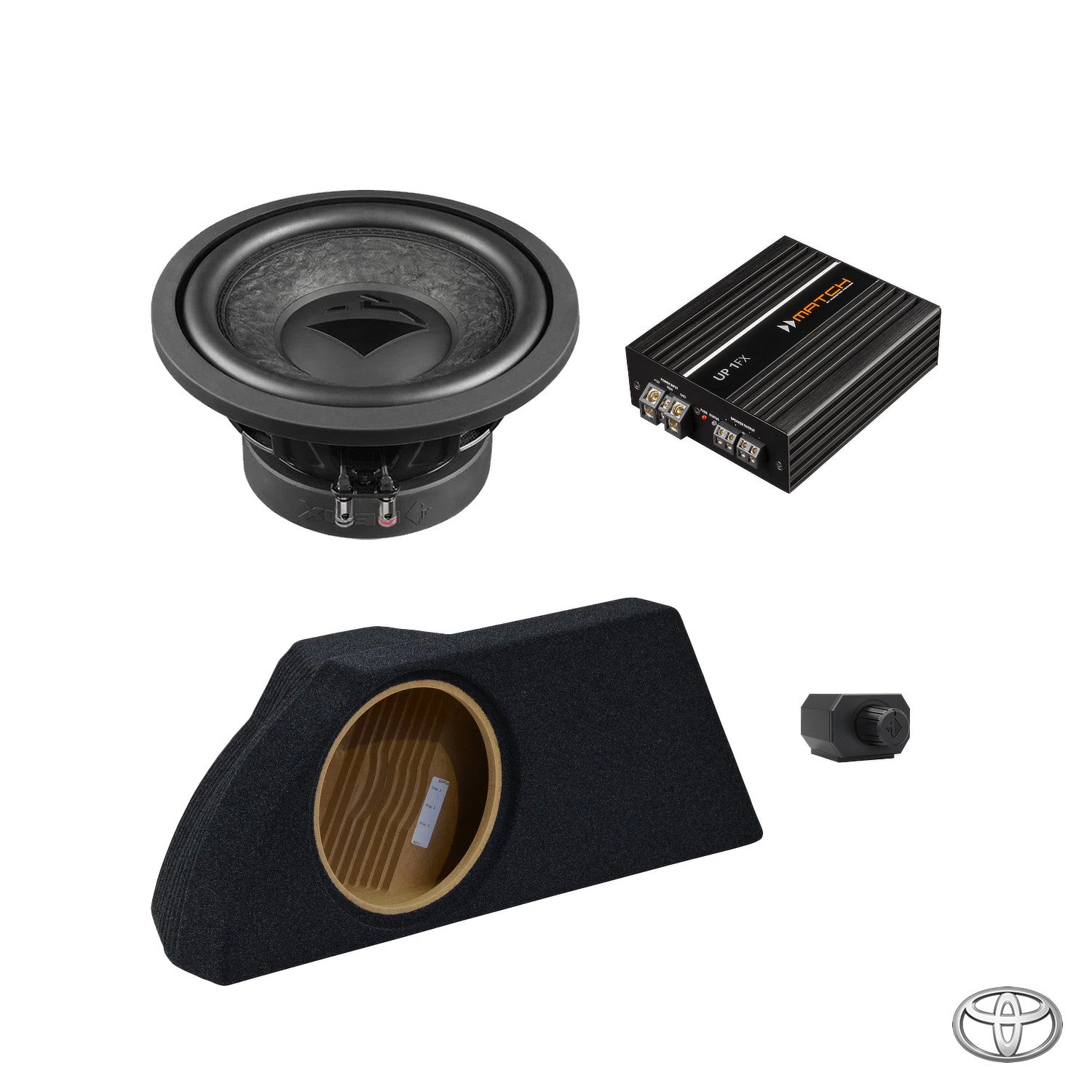 Toyota GT86, GR86 - Left-Side Subwoofer Amplified Package | HELIX IK W10
