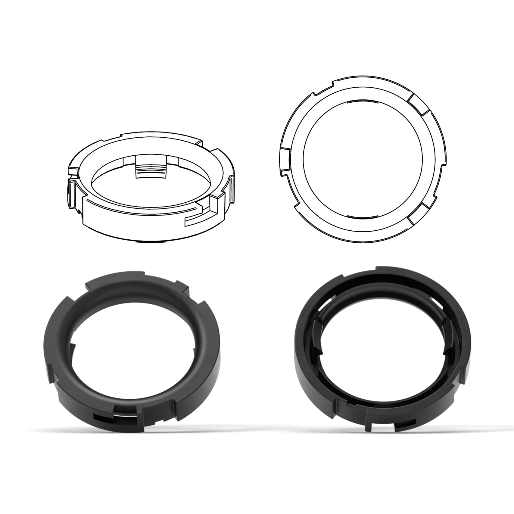 HELIX FlexMount CFMK20 - 1" 3D Printed Speaker Adapter | Pair