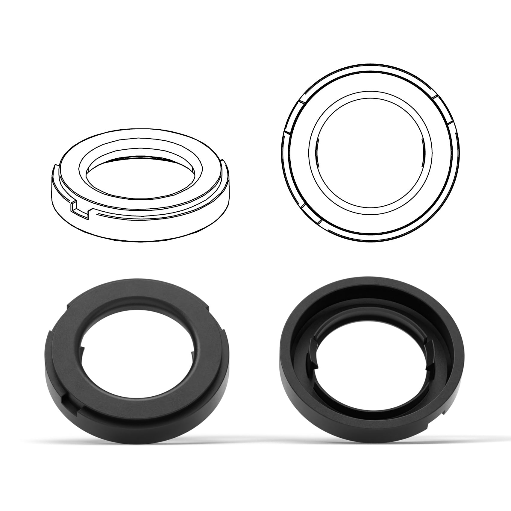 HELIX FlexMount CFMK20 - 1" 3D Printed Speaker Adapter | Pair