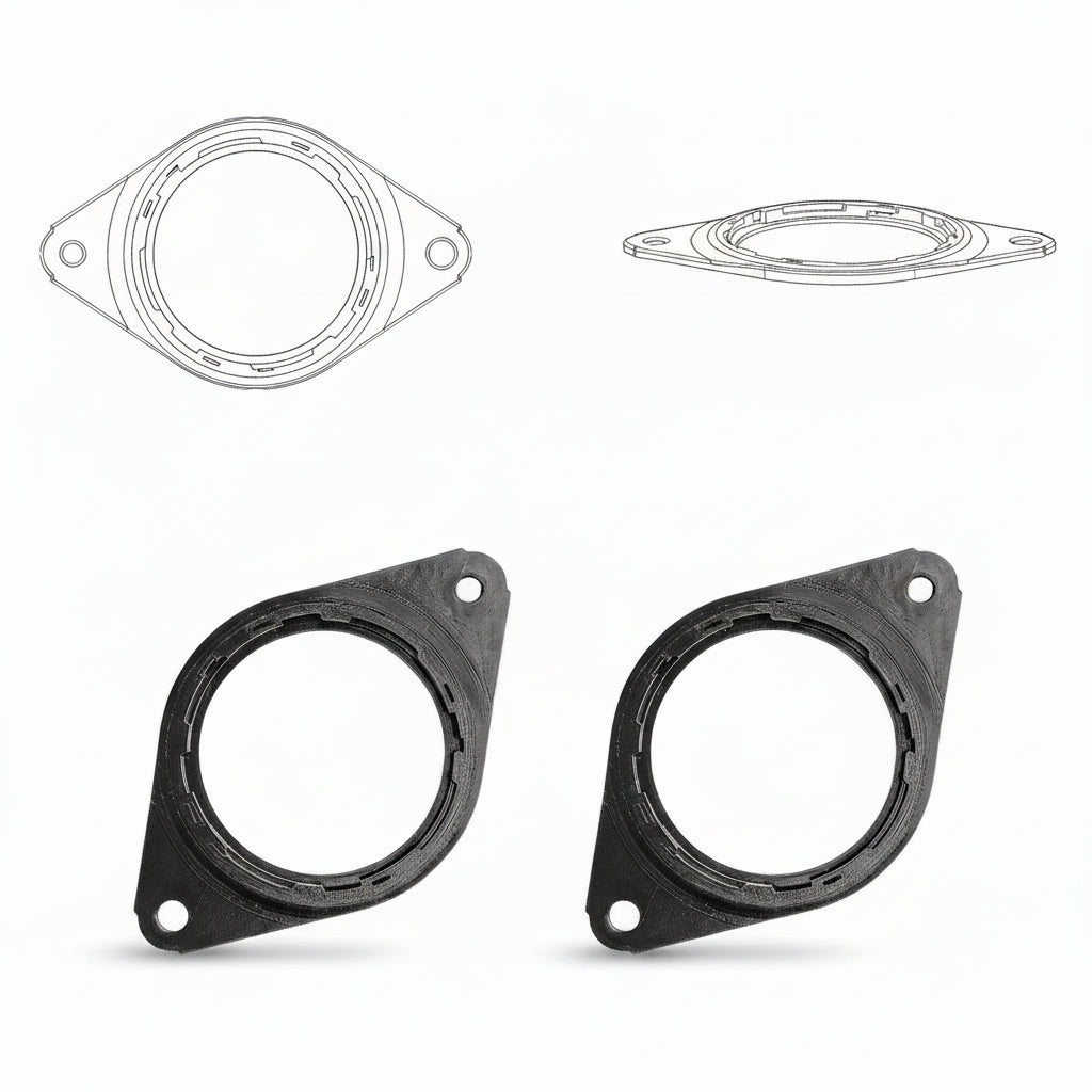 ST-3D FM 80 TOYOTA - 3" FlexMount Dashboard Adapter to fit HELIX Ci5 M80 (pair) | Toyota