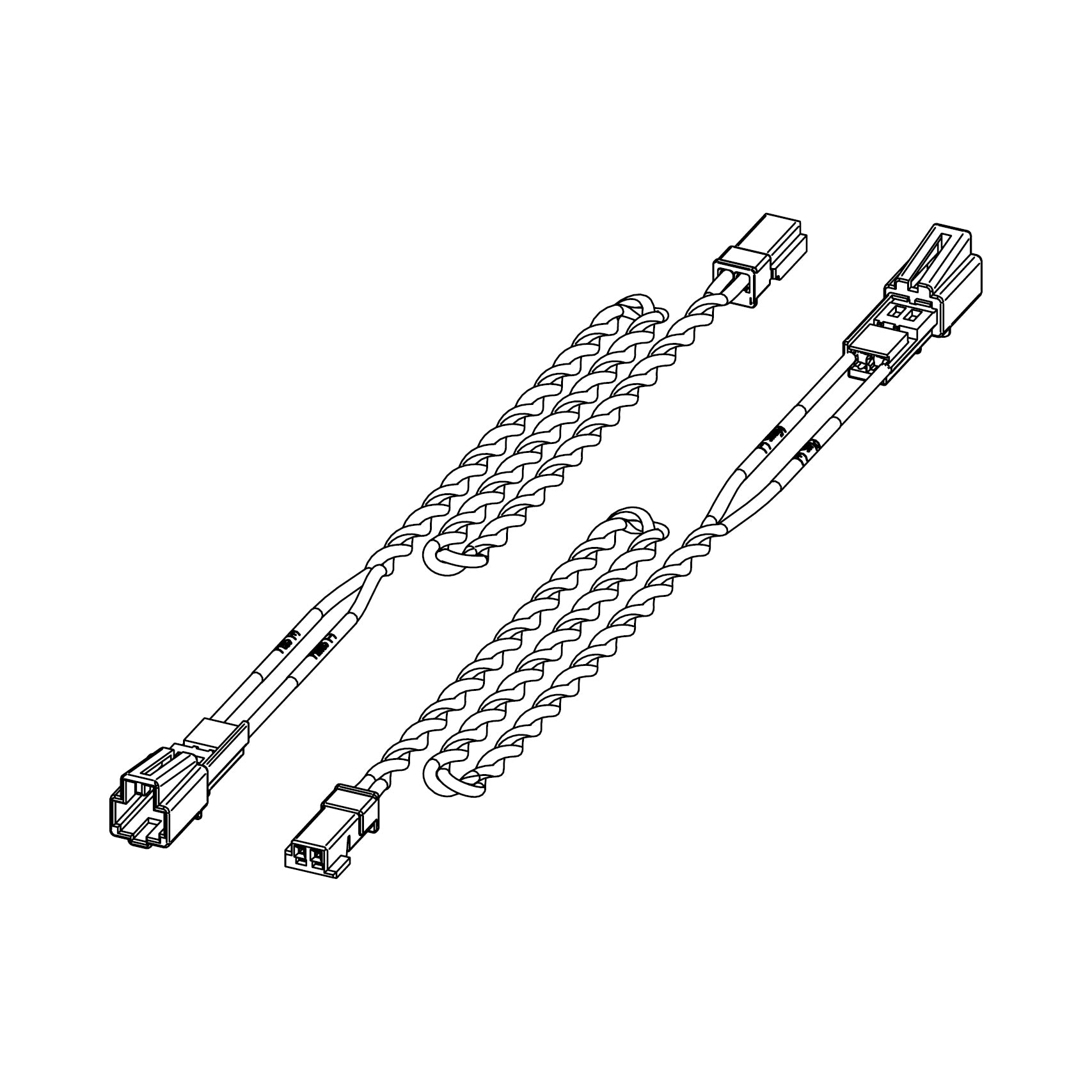 HELIX CWK TES1.T-225TC - Tesla & Audi OEM Speaker (type 1) -> Tweeter | Wire Kit, 25.5cm