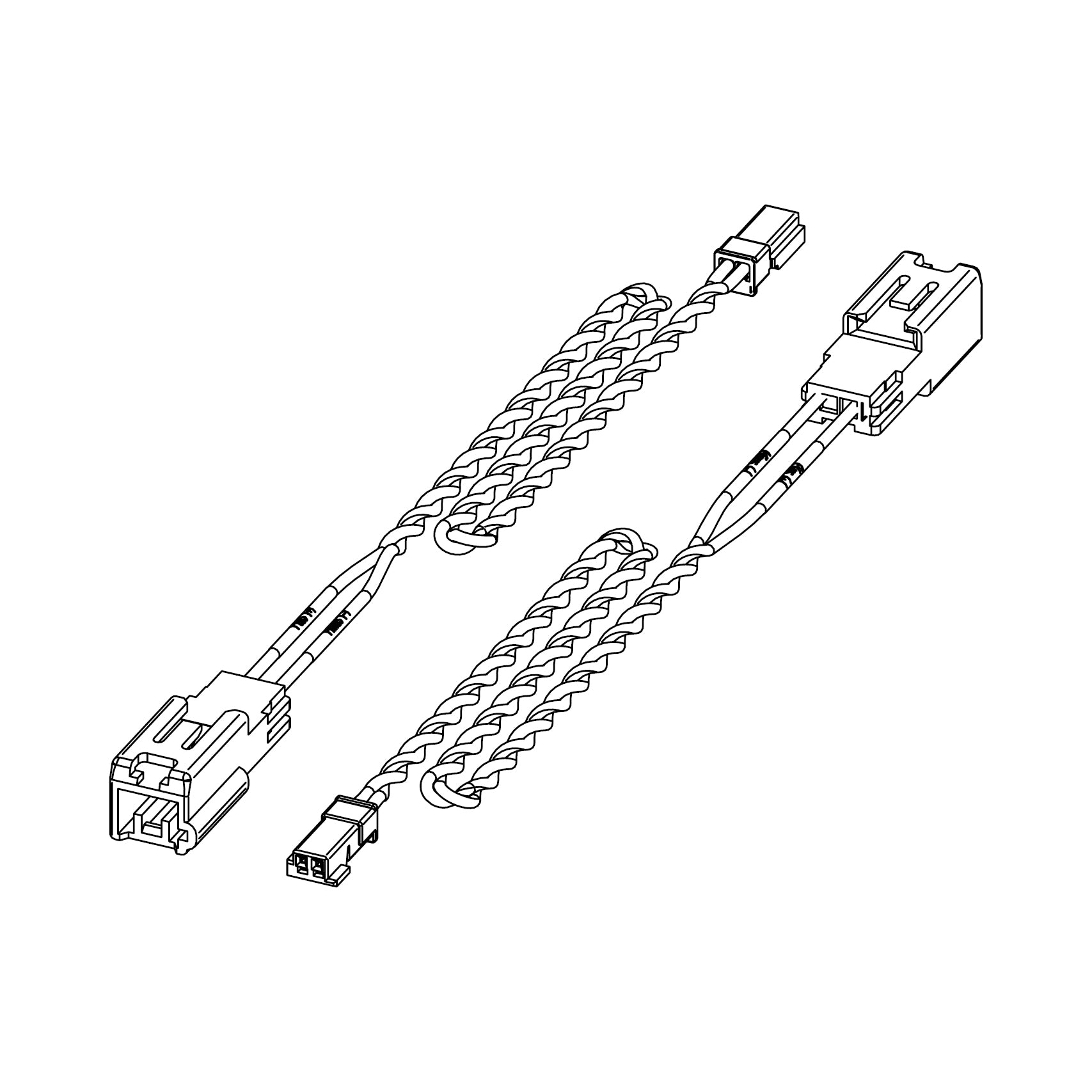 HELIX CWK TES2.T-225TC - Tesla OEM Speaker (type 2) -> Tweeter | Wire Kit, 25.5cm