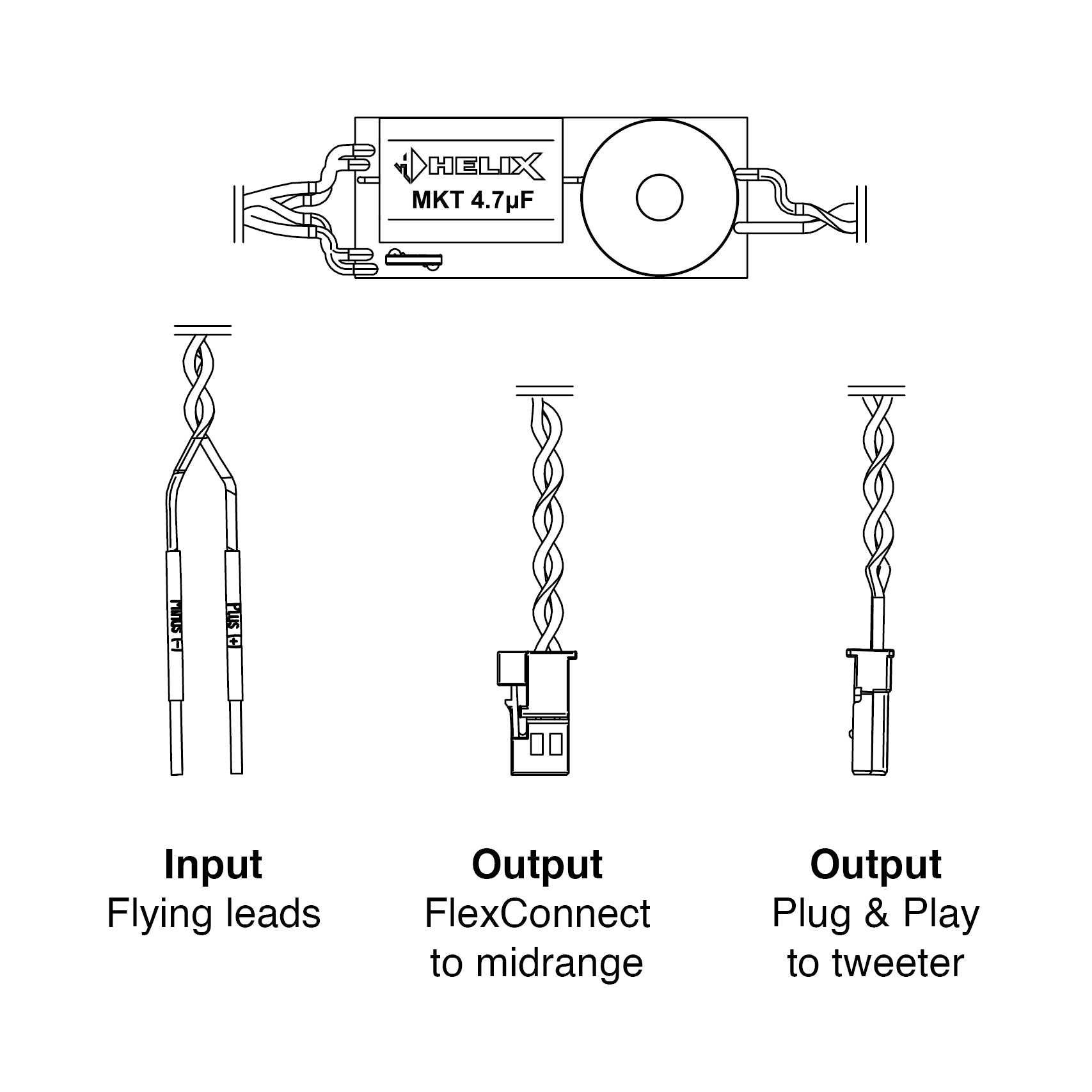 HELIX Ci3 FX-MINI.2 - 2-Way Flex-Crossover | Pair