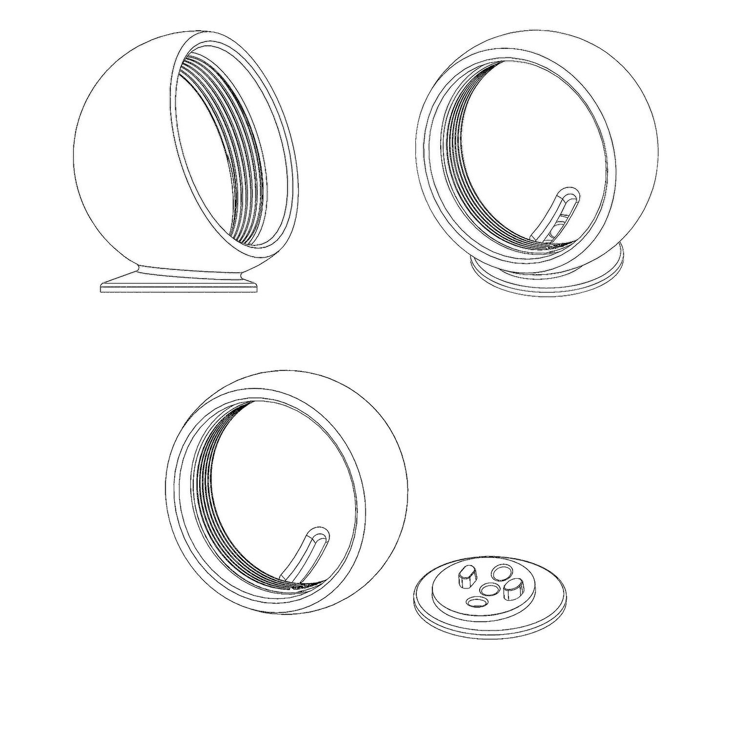 ST-3D Tweeter Pod ML28/GL1 MK2 adjustable - 1" Screw-in Tweeter Pod to fit BRAX ML28 & GL1 MK2 (pair)