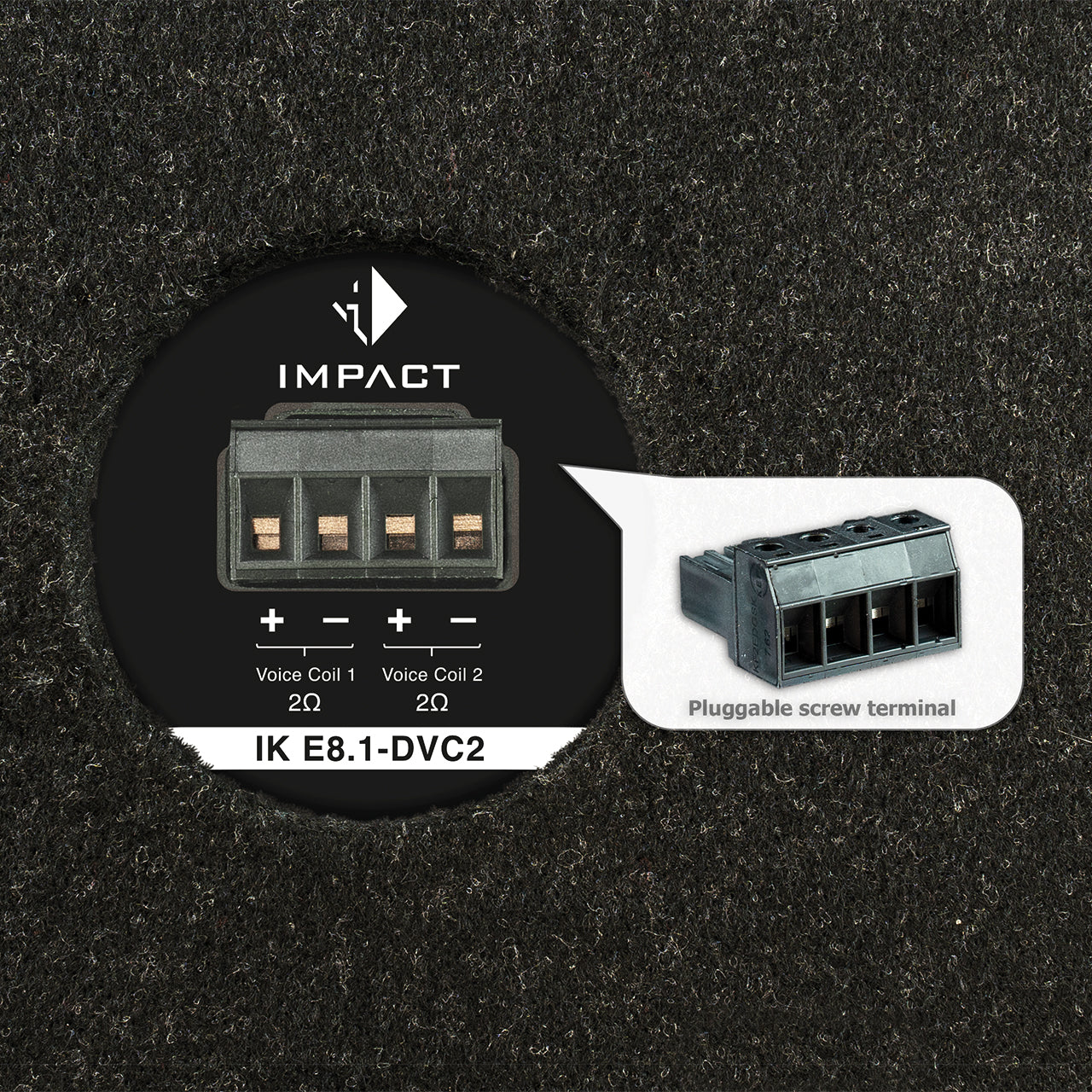 HELIX IK E8.1-DVC2 - 8" 300W RMS Vented Subwoofer Box | 2x2Ω