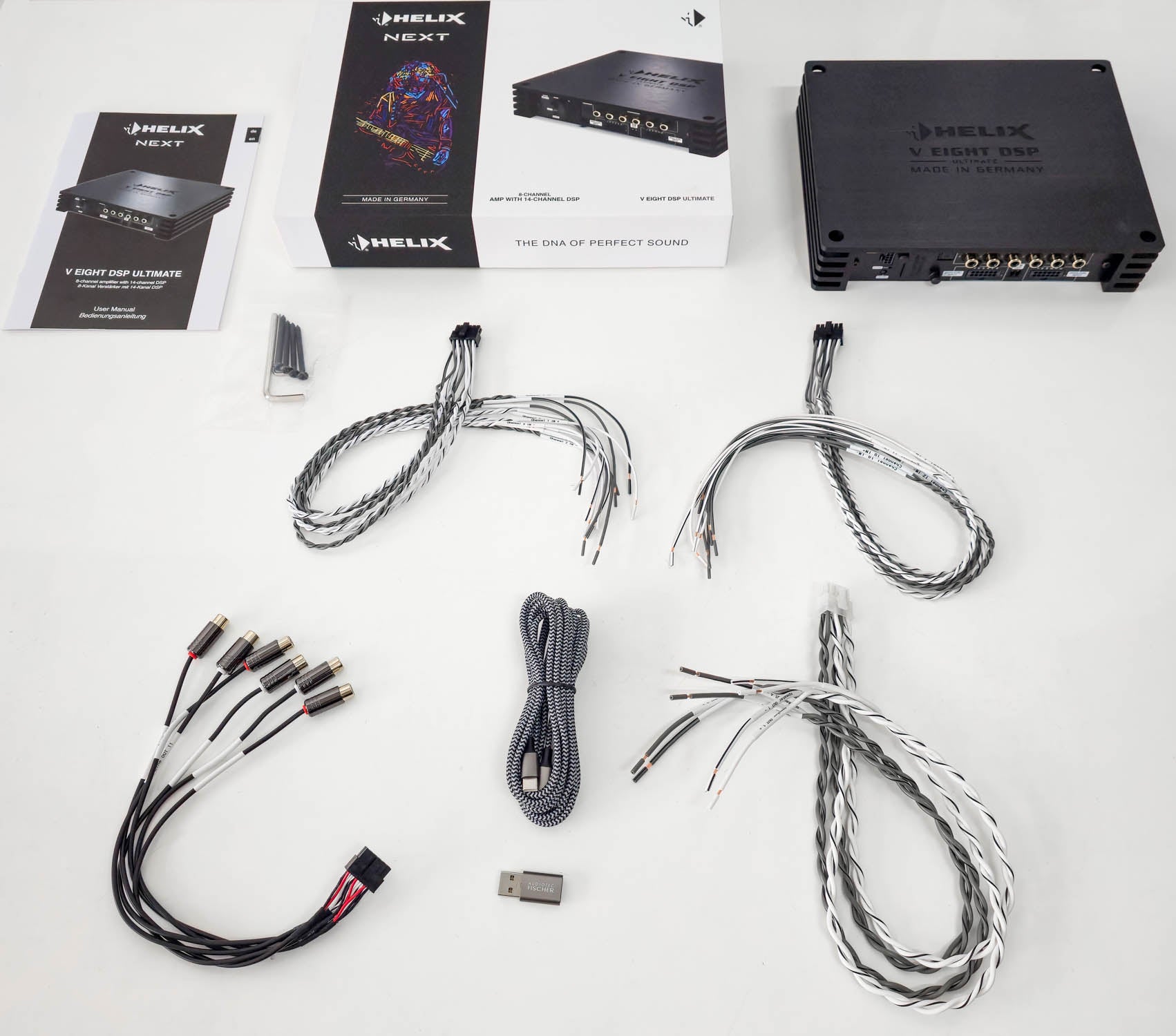 HELIX NEXT V EIGHT DSP ULTIMATE - 8 Channel Amplifier 12-High Level Inputs | 14ch DSP