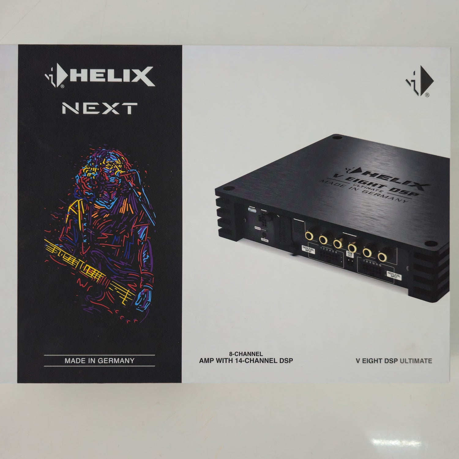 HELIX NEXT V EIGHT DSP ULTIMATE - 8 Channel Amplifier 12-High Level Inputs | 14ch DSP