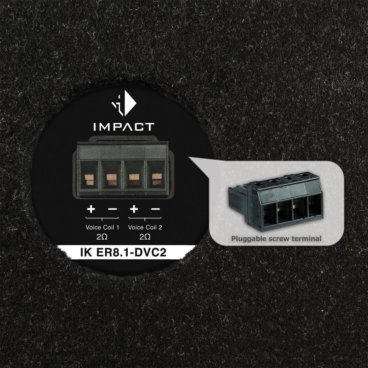 HELIX IK ER8.1-DVC2 - 8" 300W RMS Vented Subwoofer Box | 2x2Ω