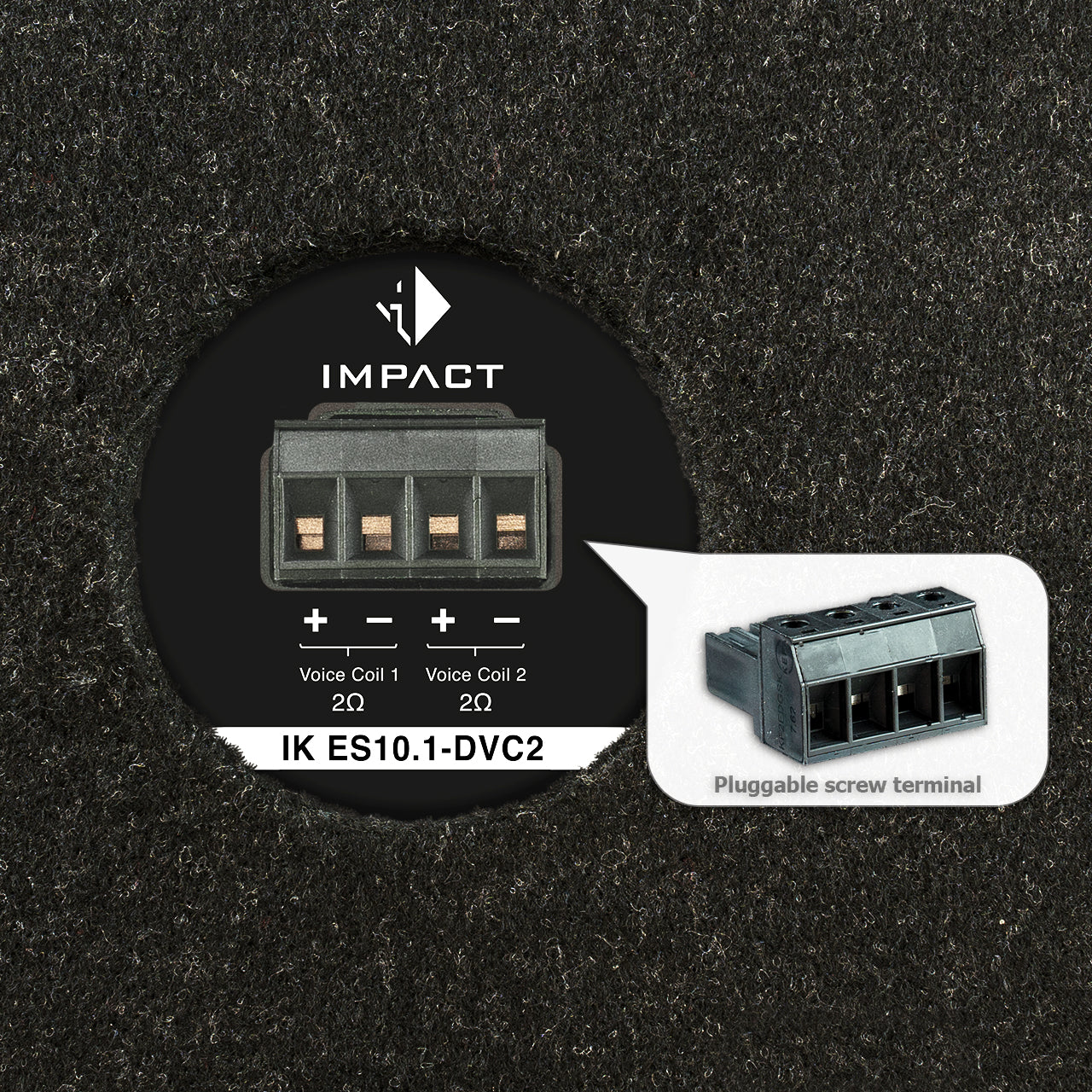 HELIX IK ES10.1-DVC2 - 10" 300W RMS Vented Subwoofer Bench Box | 2x2Ω