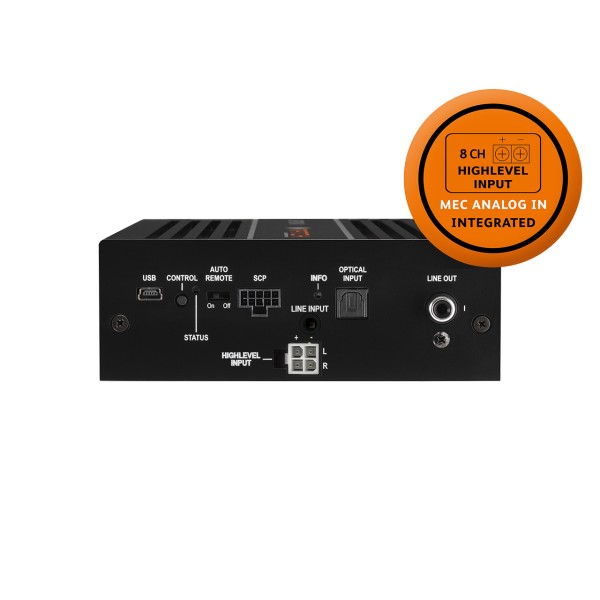 MATCH UP 8DSP With MEC ANALOG IN - 8 Channel PnP DSP Amplifier | 8 High-Level Inputs