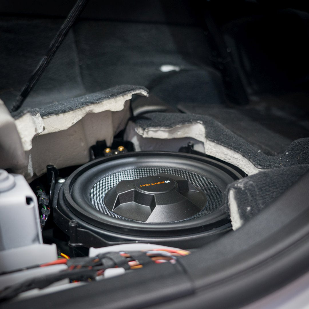 MATCH UP W8BMW-S - 8" PnP Under Seat Flat Subwoofer Pair, BMW & MINI | 2Ω