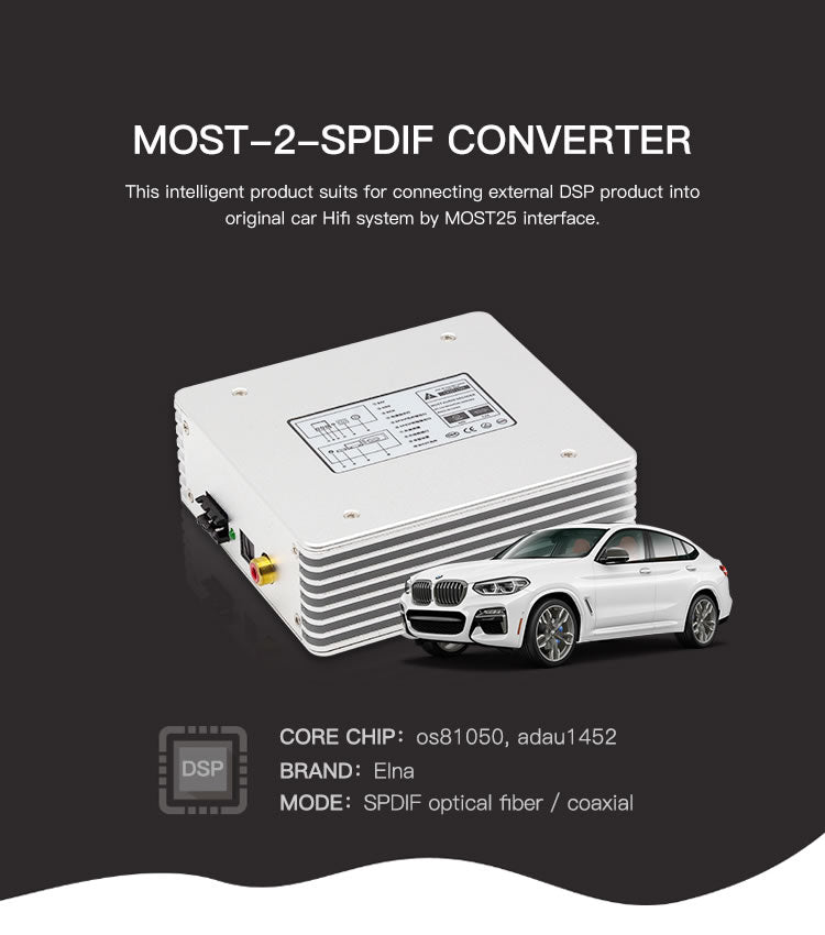 Eway Tech EW-BMMO-V620 - Optical MOST25 To SPDIF TosLink Converter for Harman Kardon BMW E/F Generation