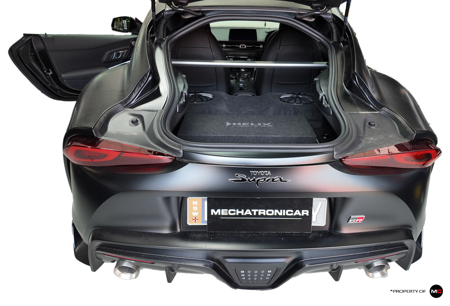 Toyota GR Supra (2019-) JBL - Boot Bench Subwoofer Amplified Package | HELIX IK ES10.1-DVC2