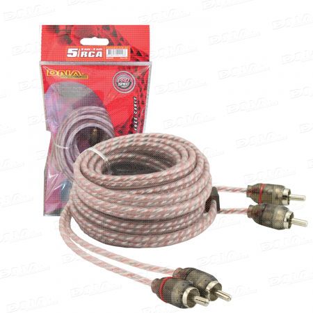 DNA RCA405R - Bulk 5.0 Metre 2 To 2 RCA Cable - Red