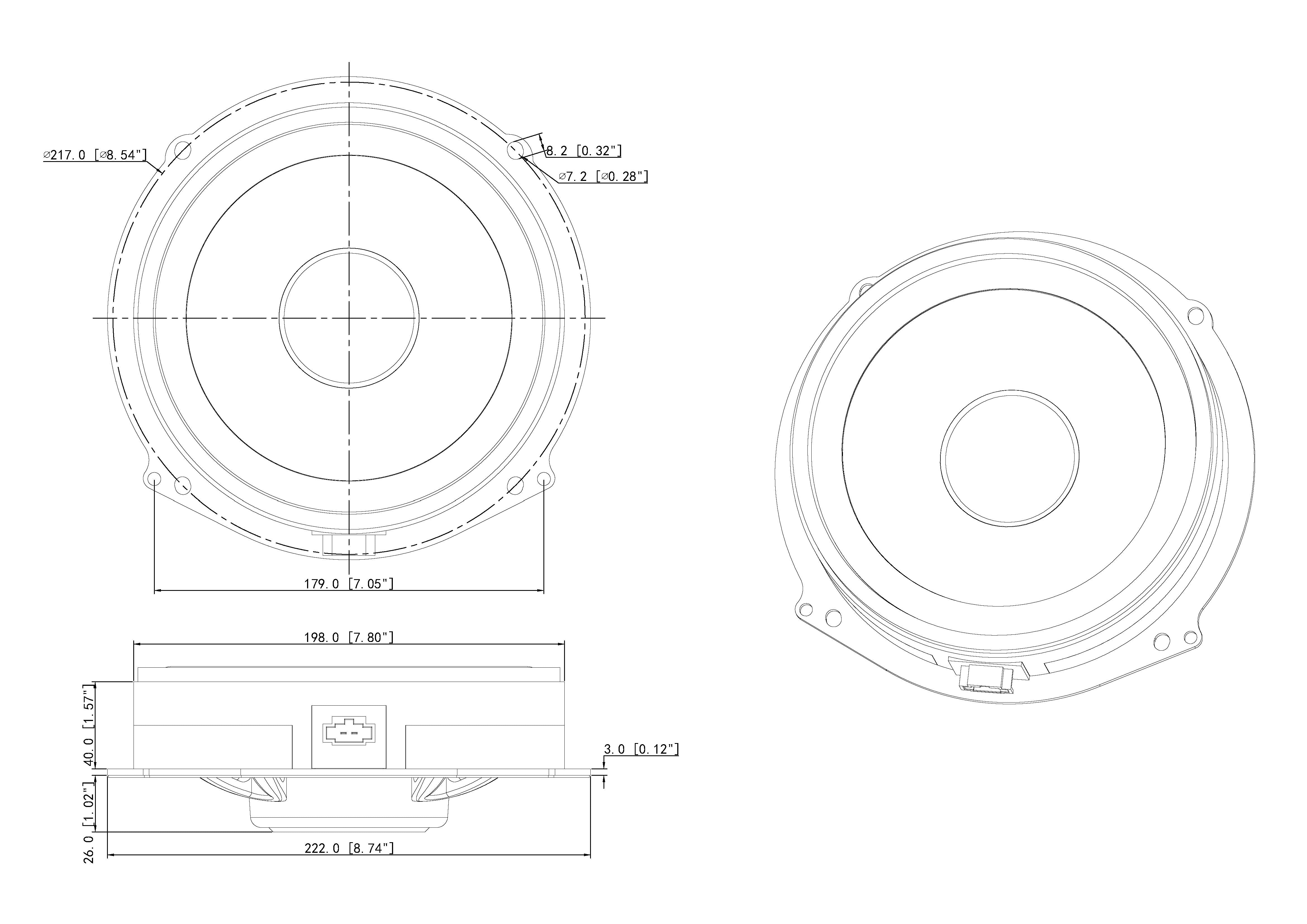 STEG MA8C - Premium 8" Component Speaker For AUDI Q7