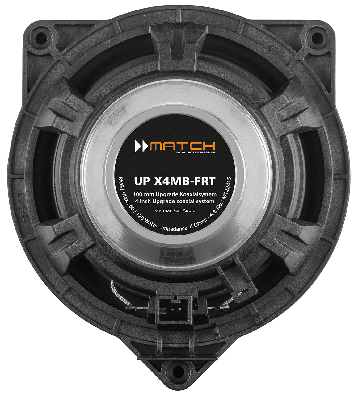 MATCH UP X4MB-FRT - 4" Coax PnP Speaker Pair, MERCEDES | 4Ω