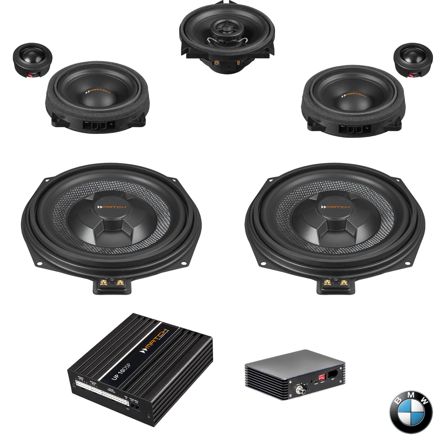 BMW Harman Kardon S0688 F Gen - Front Speaker & Subwoofer DSP Amplified Package | MATCH UP PnP