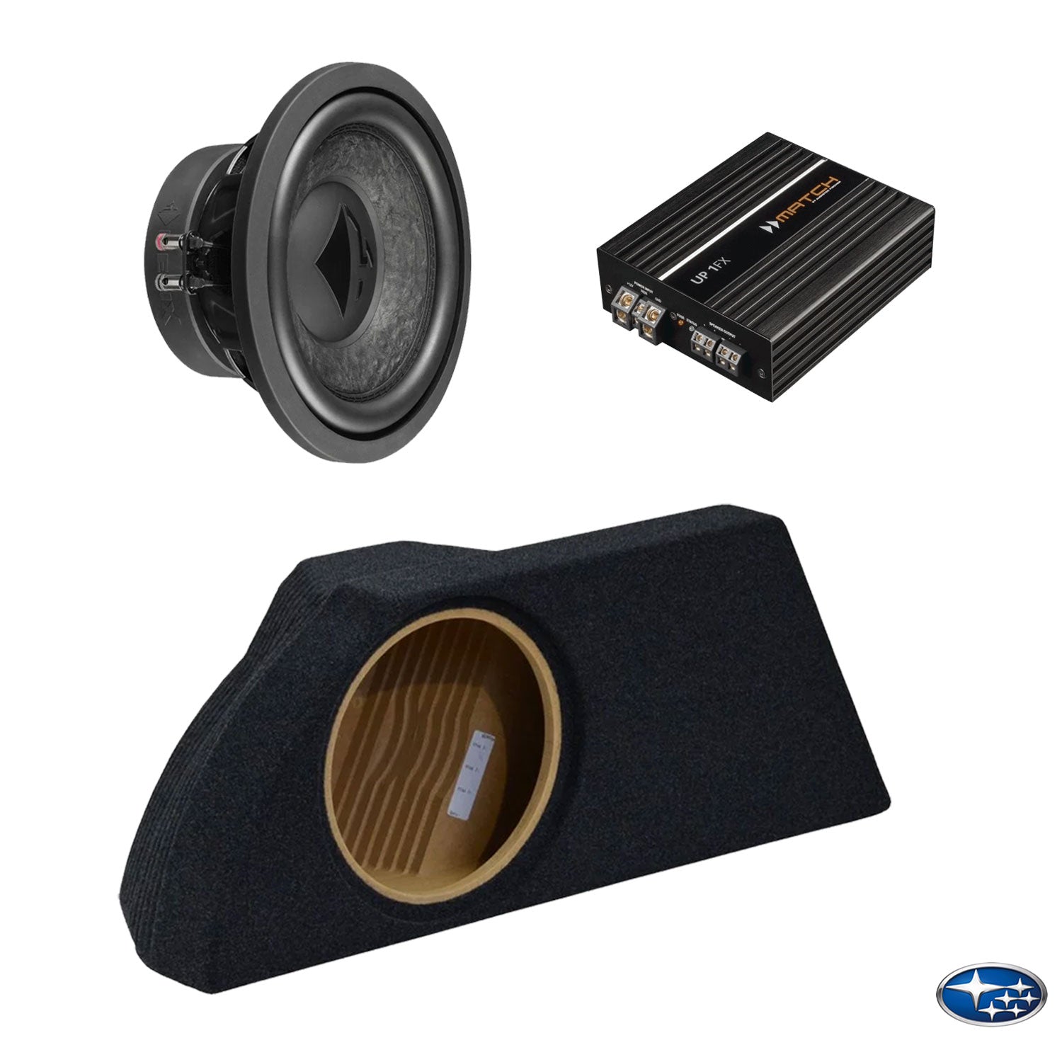 Subaru BRZ - Left-Side Subwoofer Amplified Package | HELIX IK W10