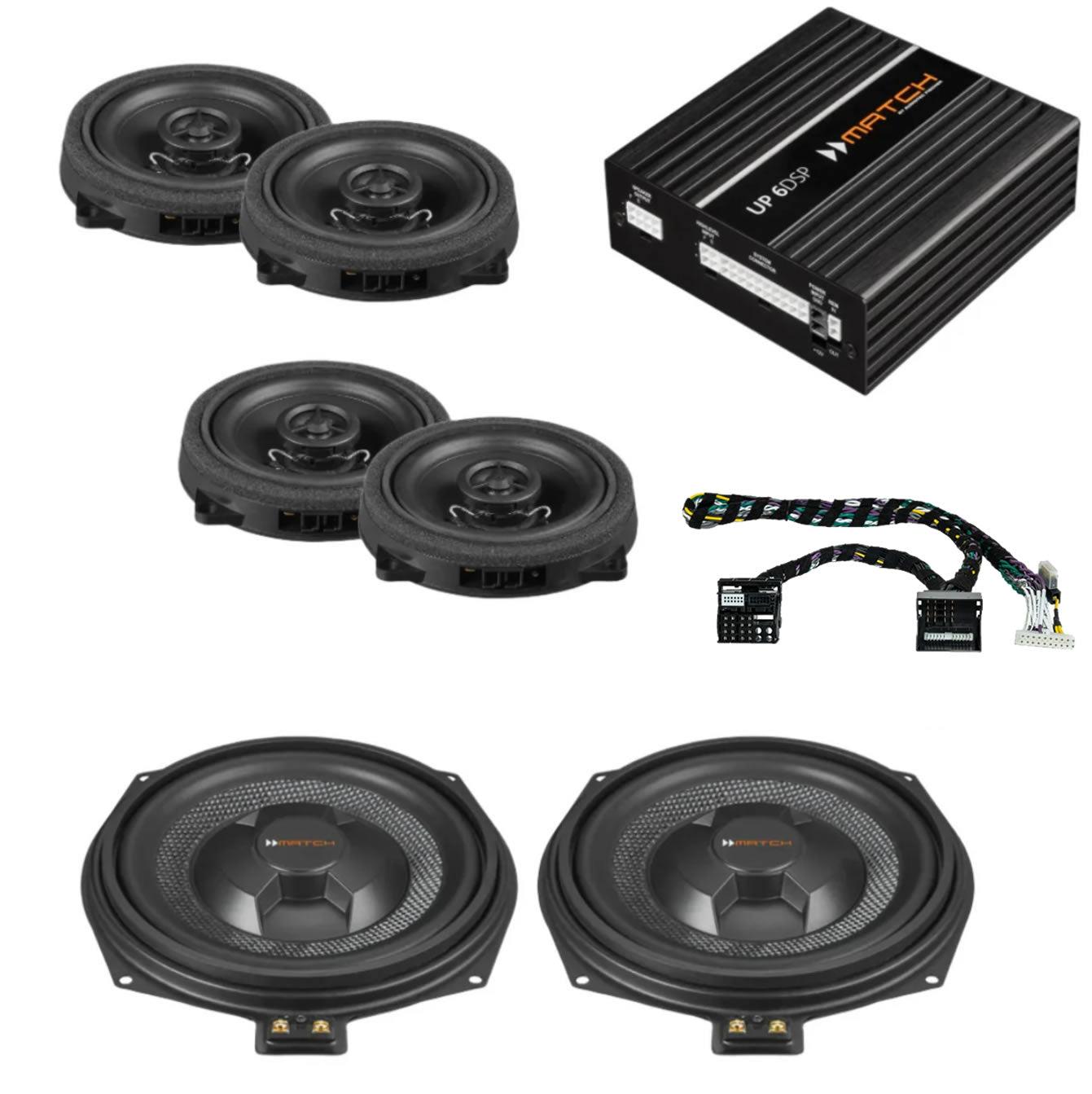 BMW Basic Sound F Gen - Speaker & Subwoofer DSP Amplified Package | MATCH UP PnP