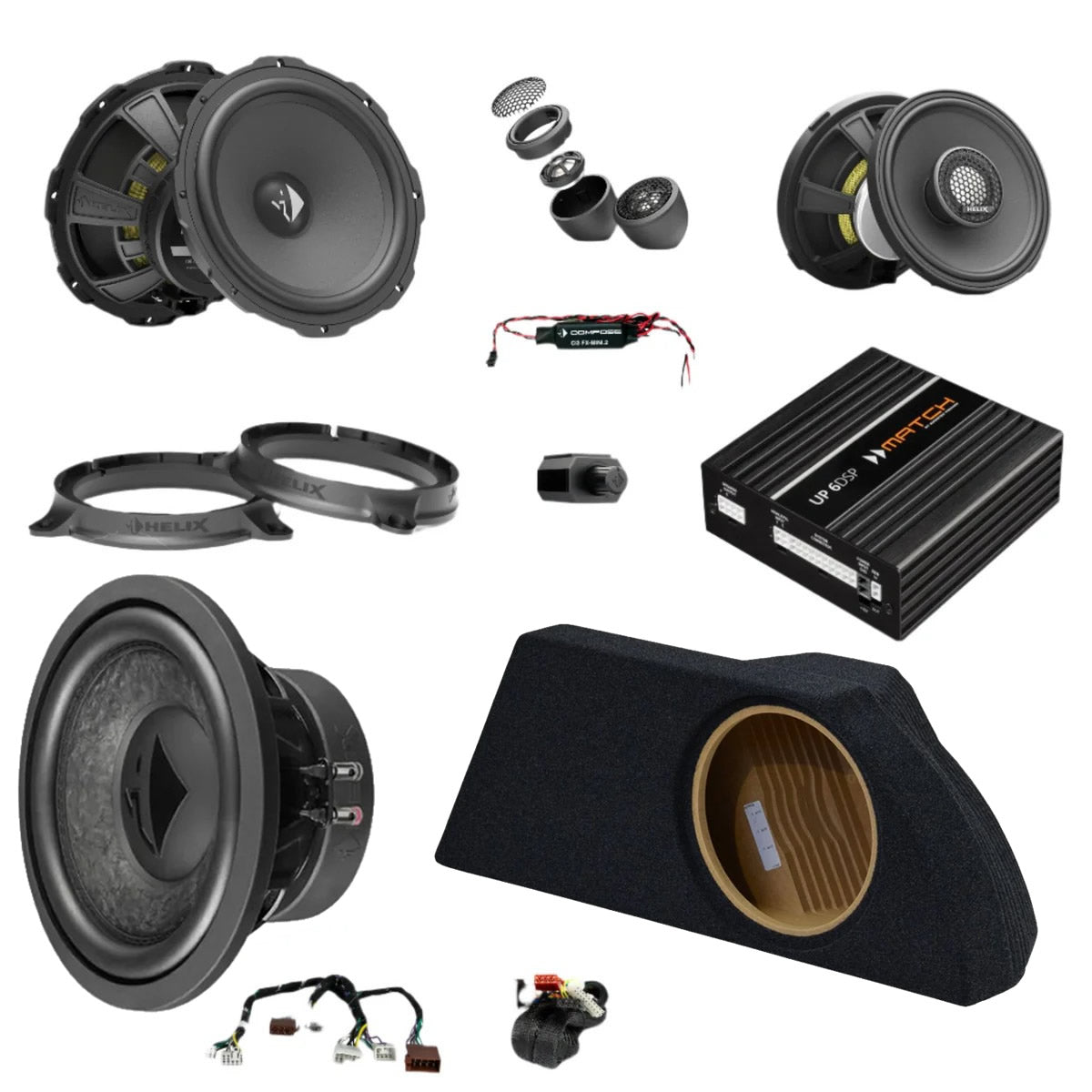 Subaru BRZ - Speaker & Right-Side Subwoofer DSP Amplified Package | HELIX Ci3