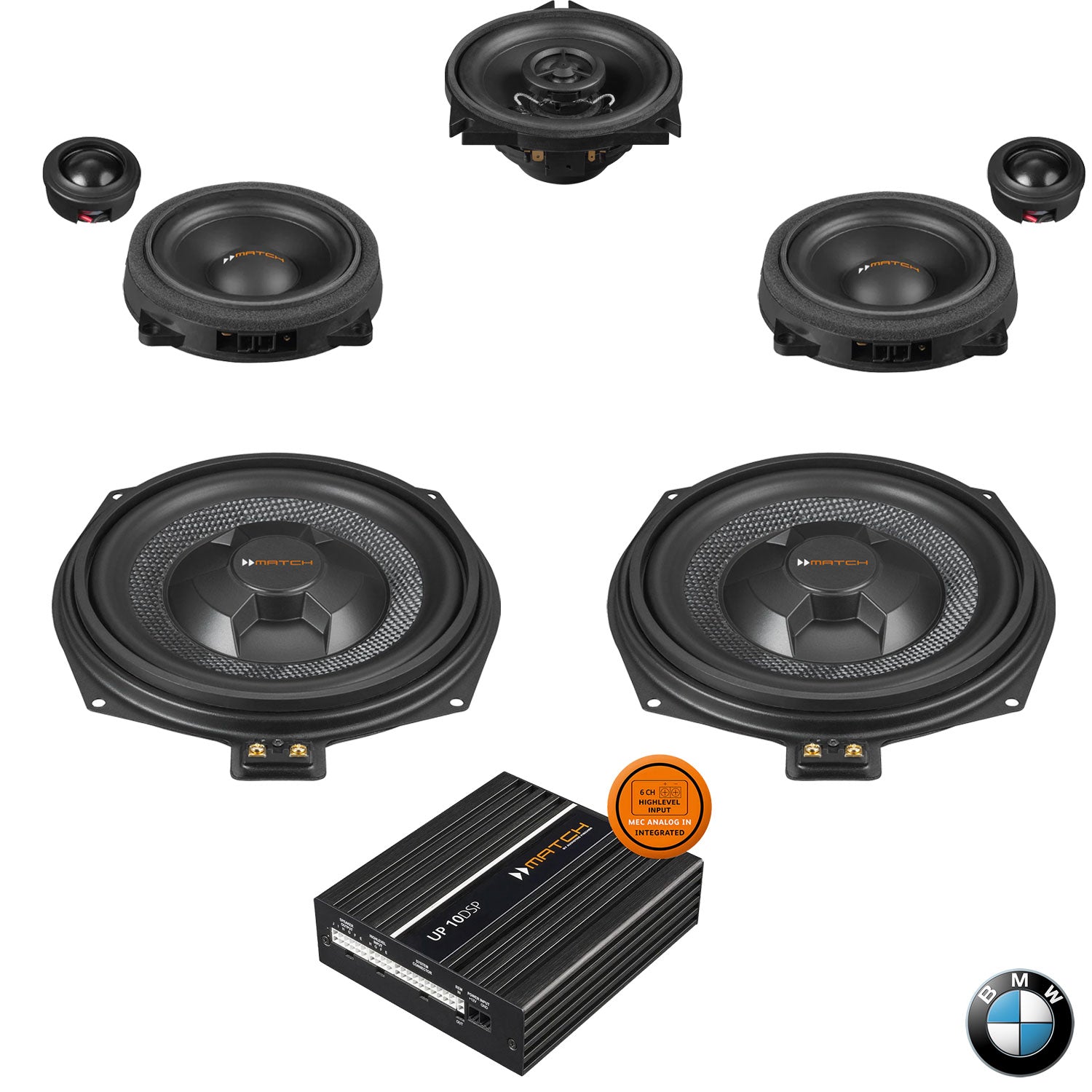 BMW Harman Kardon S0688 G Gen RAM - Front Speaker & Subwoofer DSP Amplified Package | MATCH UP PnP