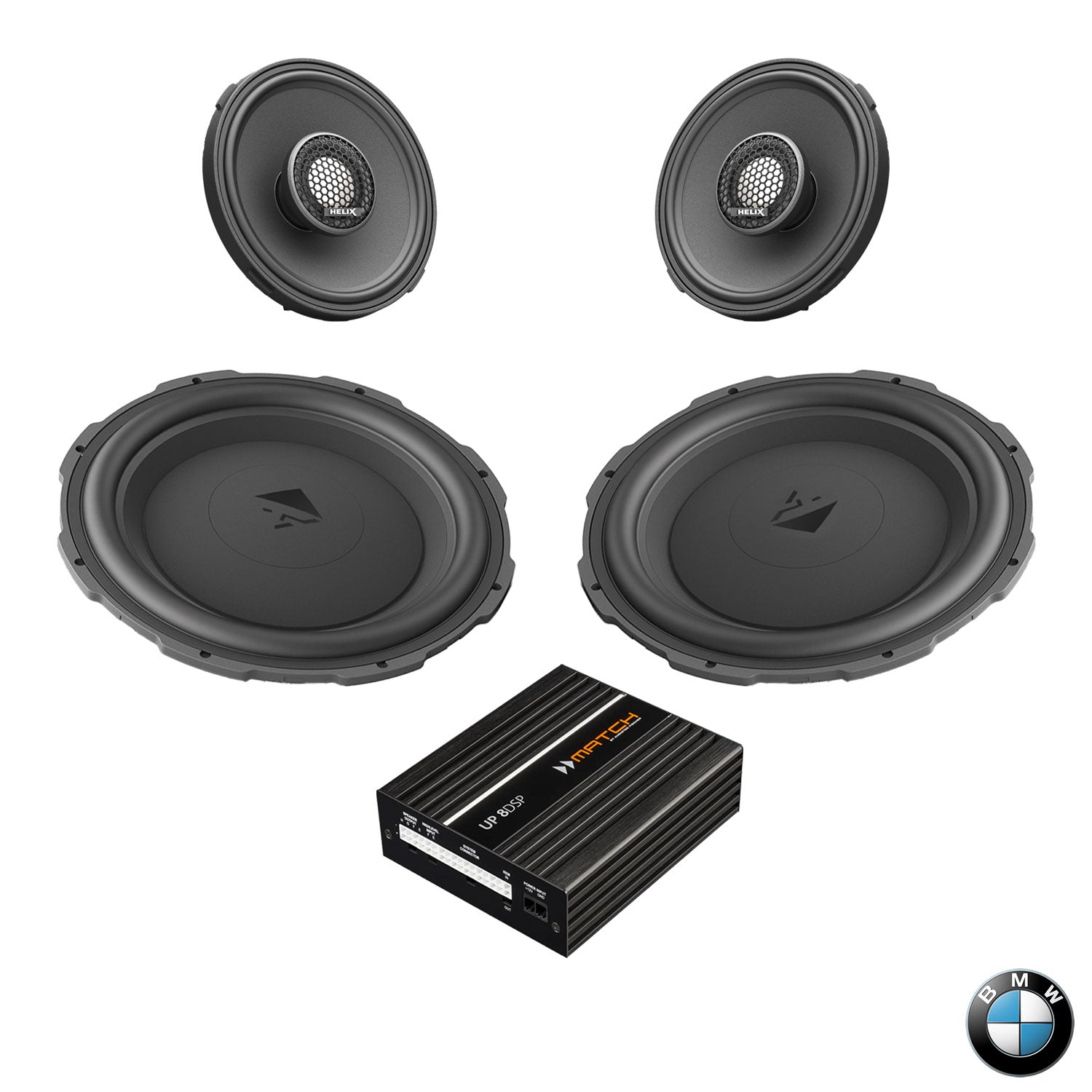 BMW Basic Sound RAM G Gen - Front Speaker & Subwoofer DSP Amplified Package | HELIX Ci3 / Ci5