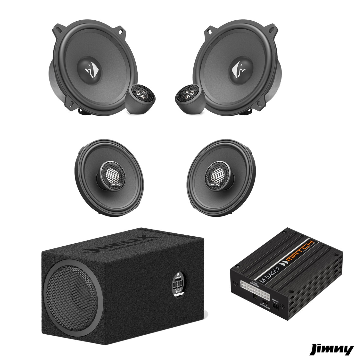 Suzuki Jimny - Speaker & Subwoofer Amplified Package 3 | MATCH M 5.4DSP / HELIX Ci3