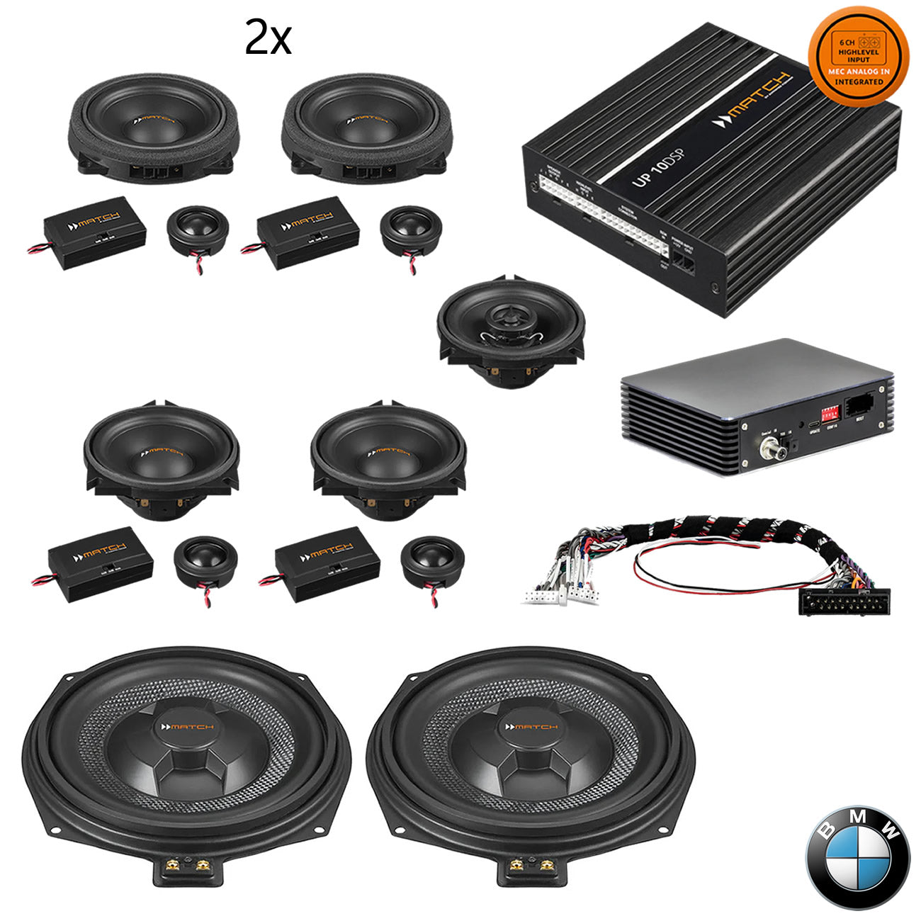 BMW Harman Kardon S0688 F Gen - Speaker & Subwoofer DSP Amplified Package | MATCH UP PnP