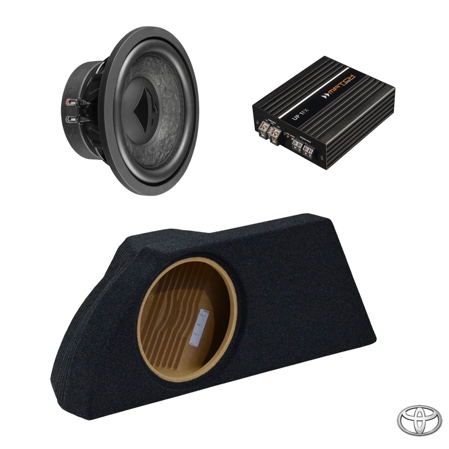 Toyota GT86, GR86 - Left-Side Subwoofer Amplified Package | HELIX IK W10