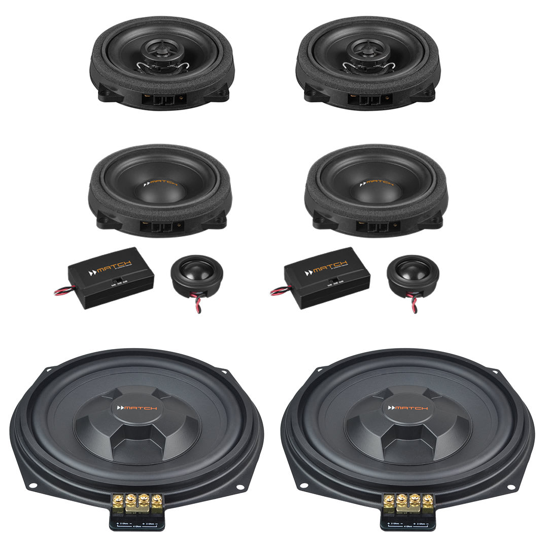 BMW Basic Sound F/G Gen - Speaker & Subwoofer Upgrade Package | MATCH UP PnP (front tweeters pods required)