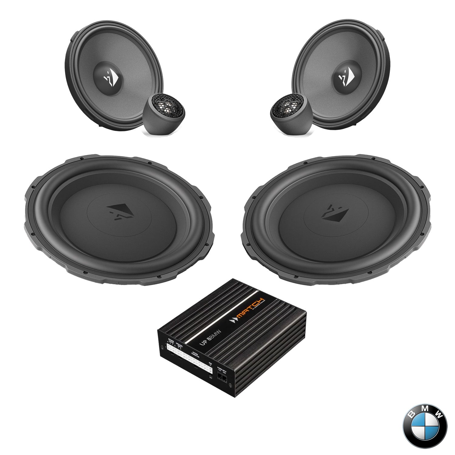 BMW HiFi S0676 F Gen - Front Speaker & Subwoofer DSP Amplified Package | HELIX Ci3 / Ci5