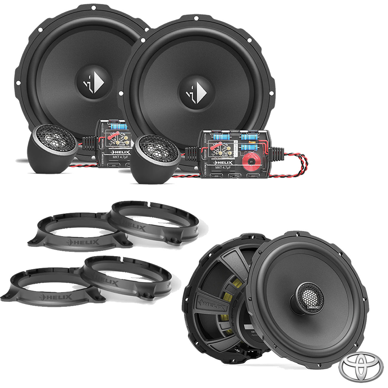 Toyota Hilux SR5 Dual Cab - Speaker Upgrade Package | HELIX Ci3