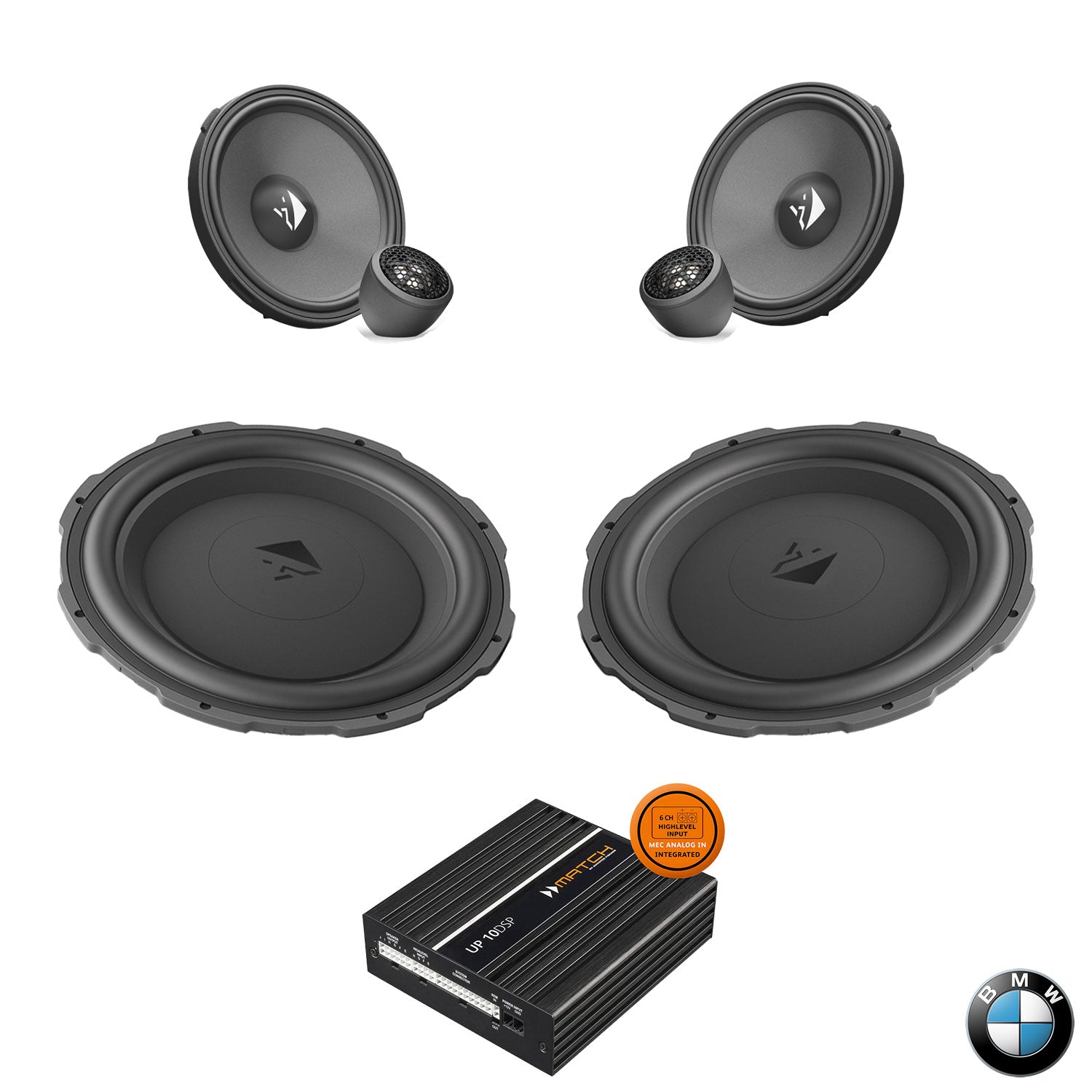 BMW Harman Kardon S0688 G Gen RAM - Front Speaker & Subwoofer DSP Amplified Package | HELIX Ci3 / Ci5