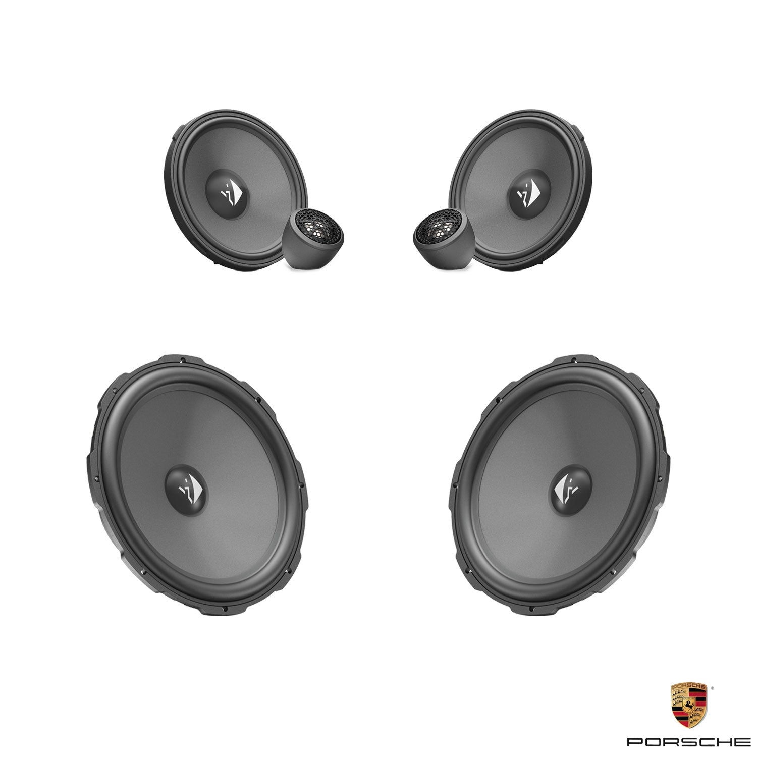 Porsche 911 (992) BOSE - 3-Way Front Speaker Upgrade Package | HELIX Ci3