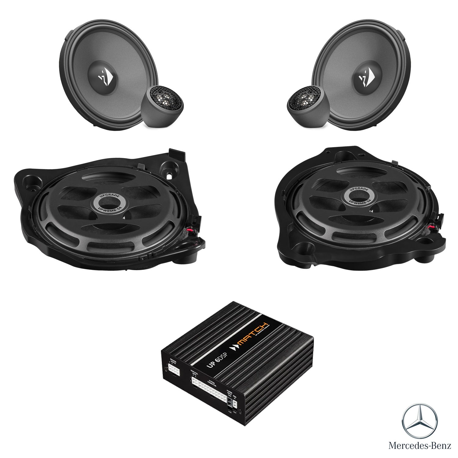 Mercedes E-Class W213 Basic Sound - Front Speaker & Subwoofer DSP Amplified Package | HELIX Ci3