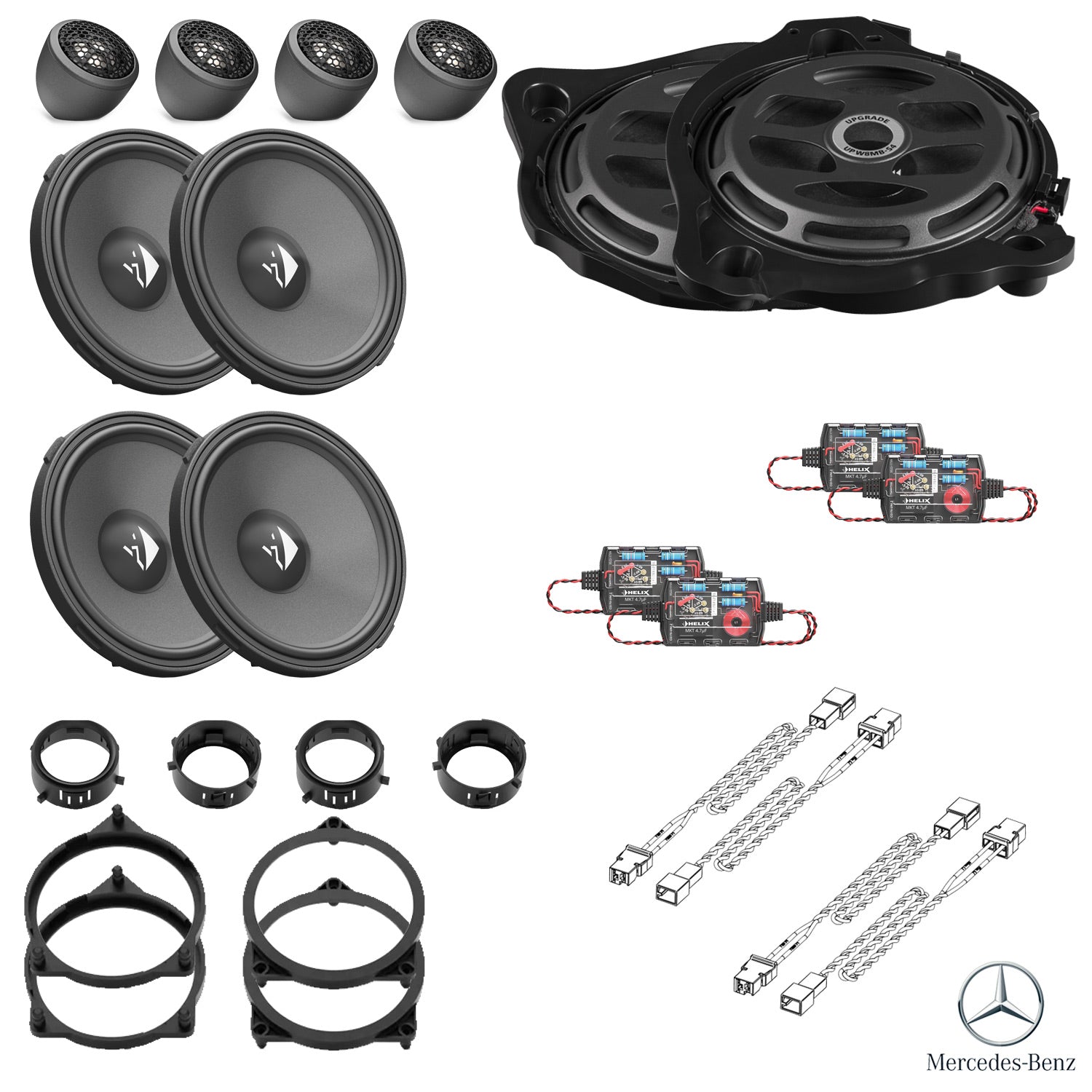 Mercedes E-Class W213 Burmester - Speaker & Subwoofer Upgrade Package | HELIX Ci3