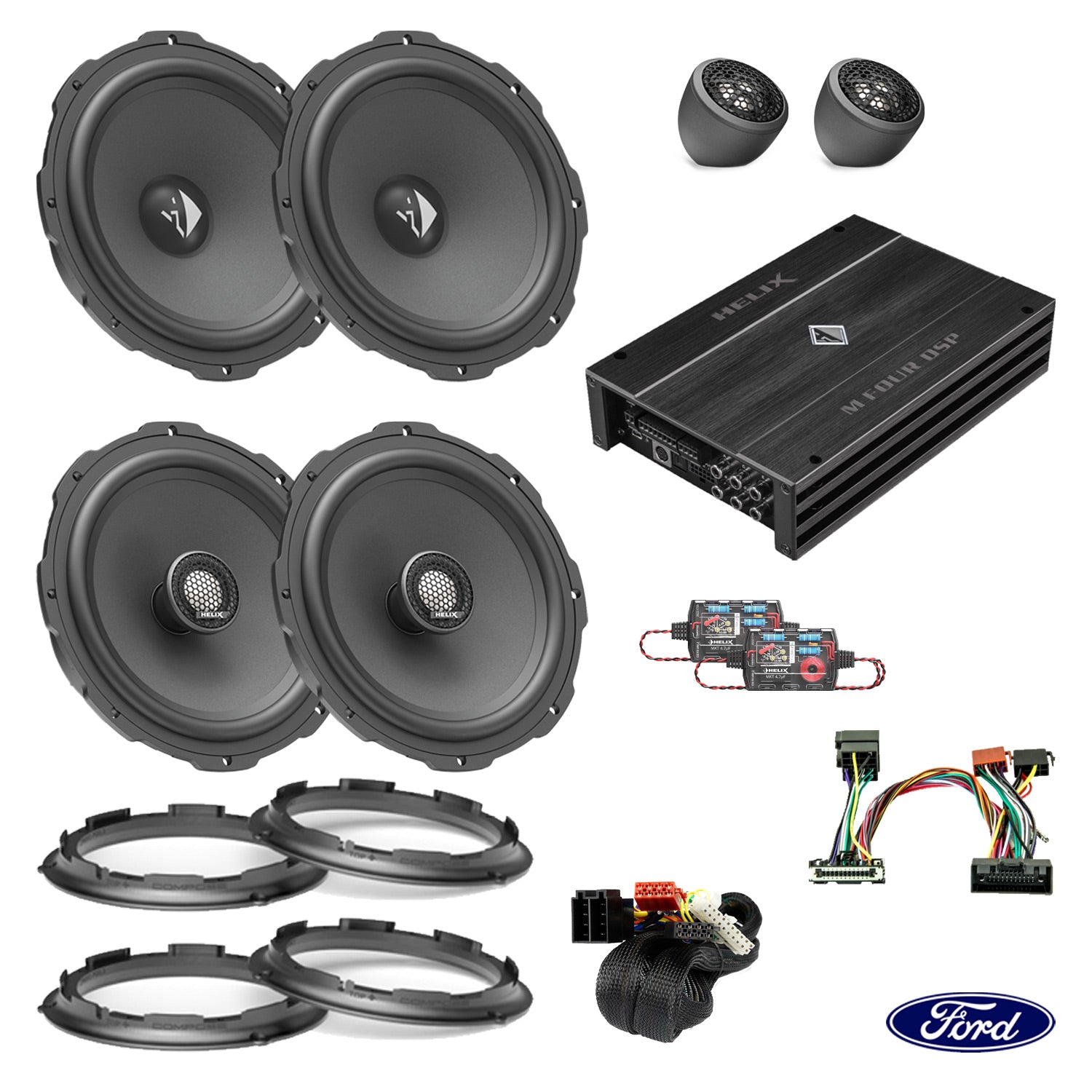 Ford Ranger PX3 - Speaker DSP Amplified Package | HELIX Ci3