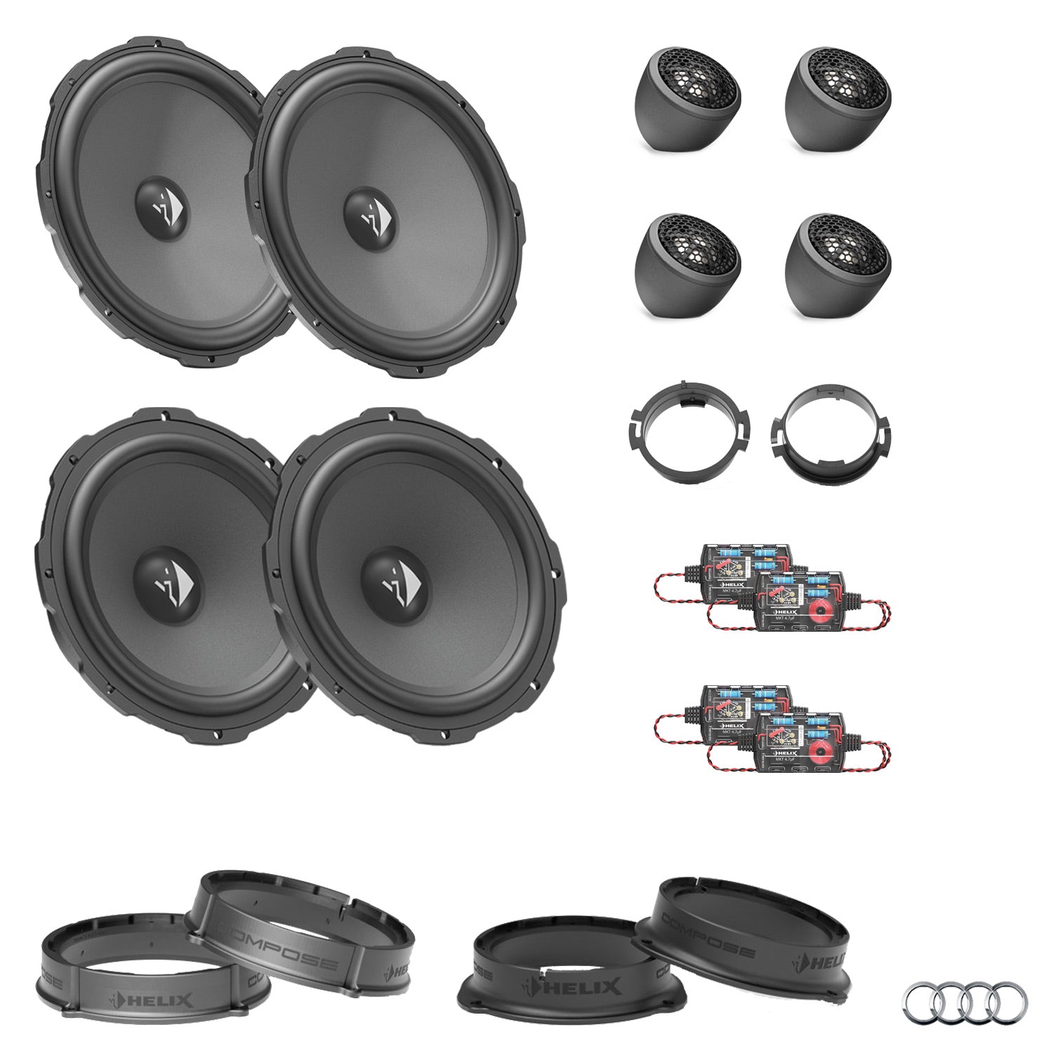Audi A4 B9 8W - Speaker Upgrade Package | HELIX Ci3
