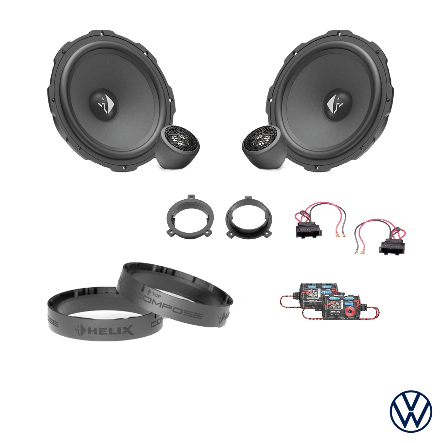 VW T-Roc A1 - Front Speaker Upgrade Package | HELIX Ci3